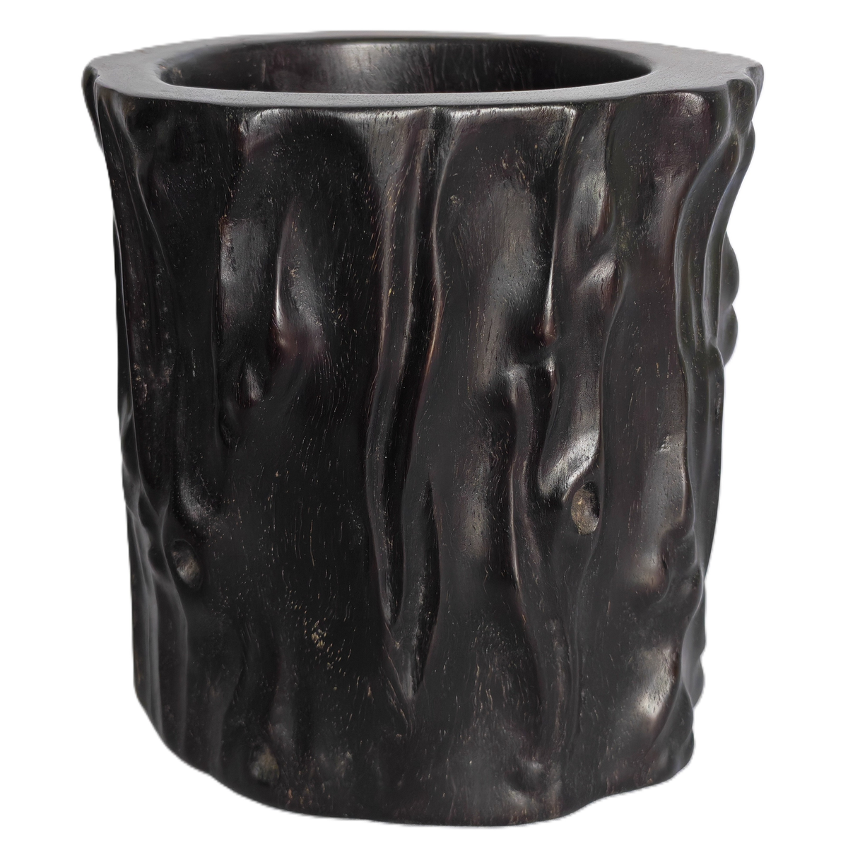 Chinese Brush Pot - Carved