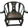 Chinese Style Horseshoe Chair Set