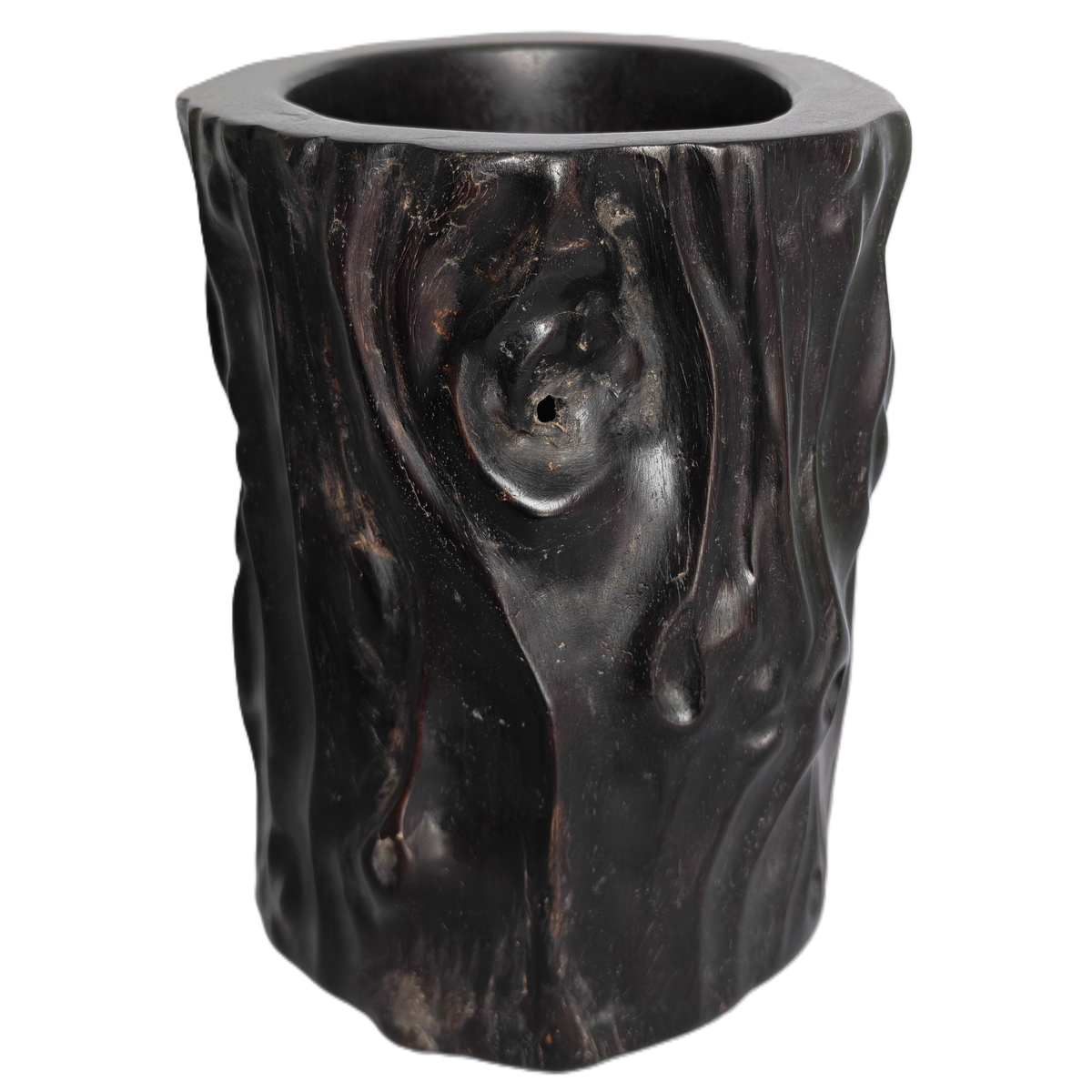 Chinese Brush Pot - Carved
