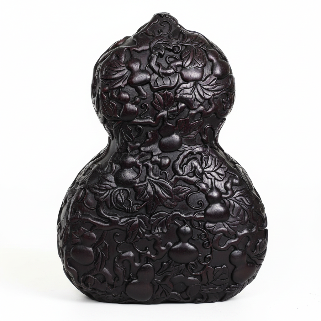 Bottle Gourd Shape Wood Carving